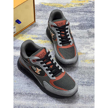 Louis Vuitton LV Run Away Sneakers Grey&Orange