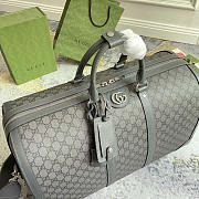 Gucci Savoy Large Duffle Bag Grey 52x30x29cm - 4