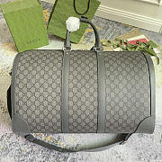 Gucci Savoy Large Duffle Bag Grey 52x30x29cm - 3