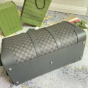 Gucci Savoy Large Duffle Bag Grey 52x30x29cm - 2