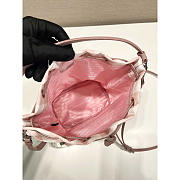 Prada Duet Printed Re-Nylon Bag Pink 22.5x17.5x12cm - 4