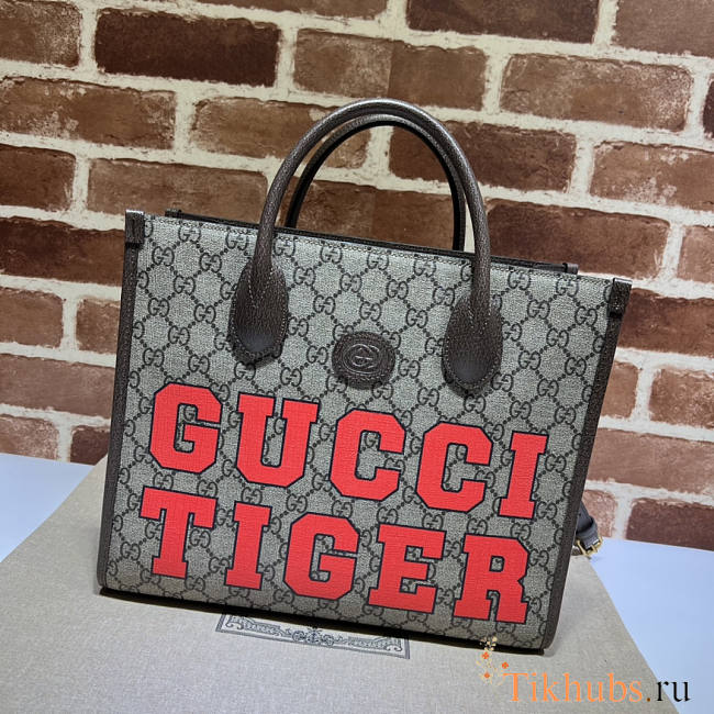 Gucci Tiger GG Small Tote Bag 31x26.5x14cm - 1