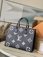 Louis Vuitton LV OnTheGo MM Black Beige 35 x 27 x 14 cm - 5