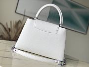 Louis Vuitton LV Capucines MM Snow White 31.5×20×11cm - 6