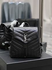 YSL Backpack Loulou Black 26×22×11cm - 1