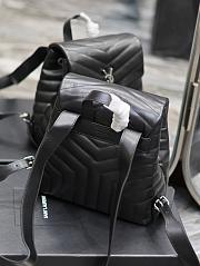 YSL Backpack Loulou Black 26×22×11cm - 2