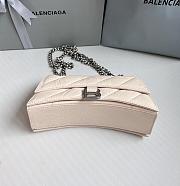 Balenciaga Crush Small Chain Bag Quilted In Beige 25x15x9.5cm - 2