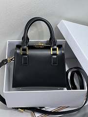 Dior Small Boston Bag Black Box Calfskin 20 x 12.5 x 16.2 cm - 1