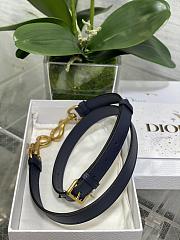 Dior Saddle Bag With Strap Navy Blue 25.5x20x6.5cm - 2
