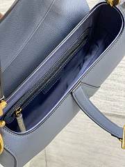 Dior Saddle Bag With Strap Blue 25.5x20x6.5cm - 2