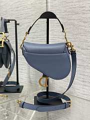 Dior Mini Saddle Bag With Strap Blue 19 x 16 x 5 cm - 6