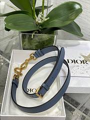 Dior Mini Saddle Bag With Strap Blue 19 x 16 x 5 cm - 3