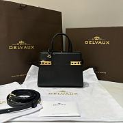 Delvaux Black Crush Bag 19x7x15cm - 1
