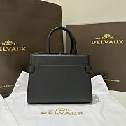 Delvaux Black Crush Bag 19x7x15cm - 2