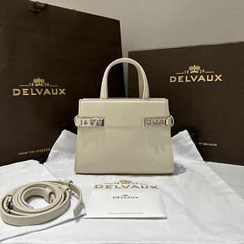 Delvaux White Crush Bag 19x7x15cm