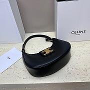 Celine Ava Triomphe Bag Smooth Calfskin Black 23x13.5x6cm - 6