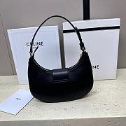 Celine Ava Triomphe Bag Smooth Calfskin Black 23x13.5x6cm - 3