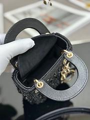 Dior Mini Lady Black 17cm - 5