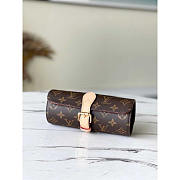 Louis Vuitton LV 3 Watch Case Monogram Canvas Brown 20x9x9.5cm - 1