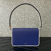 Valentino Garavani Shoulder Letter Bag Two-Tone Blue White 24x15.5x7cm - 2