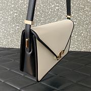 Valentino Garavani Shoulder Letter Bag Two-Tone White Black 24x15.5x7cm - 6