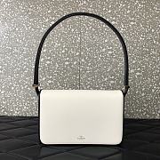 Valentino Garavani Shoulder Letter Bag Two-Tone White Black 24x15.5x7cm - 2