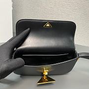 Prada Leather Shoulder Bag Black 20.5x10.5x4cm - 3