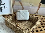 Chanel Mini Vanity Box White Heart Gold Caviar 10.5cm - 6