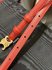 Celine Red Belt Width 2.5cm - 4