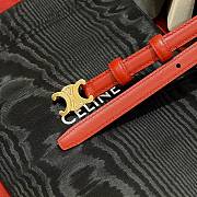 Celine Red Belt Width 2.5cm - 2