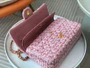 Chanel Flap Bag Pink Tweed Gold 25cm - 4