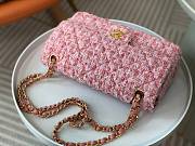 Chanel Flap Bag Pink Tweed Gold 25cm - 3