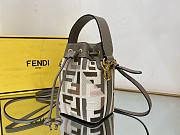 Fendi Mon Tresor Canvas Leather Bag 18x12x10cm - 2