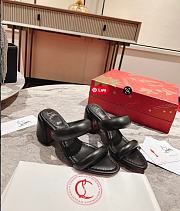 Christian Louboutin Mule Sandals Heels Black 8.5cm - 1