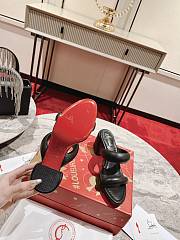 Christian Louboutin Mule Sandals Heels Black 8.5cm - 3