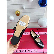 Roger Vivier Très Babies Patent Leather Ballet Flats Black - 5