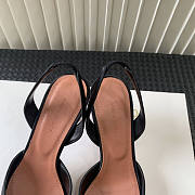 Amina Muaddi Black Slingback Heels 95 - 4