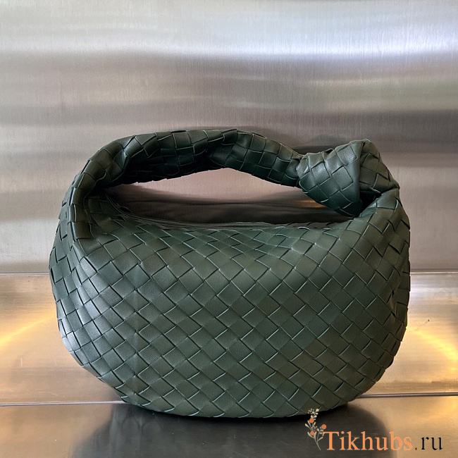 Bottega Veneta Teen Jodie Tote Green 36x21x13cm - 1