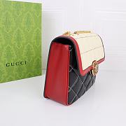 Gucci Deco Small Shoulder Bag Black White 25x19.5x8cm - 4