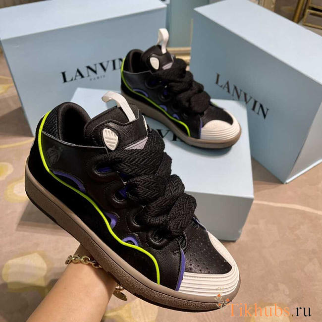 Lanvin Pre-owned Leather Curb Black - 1