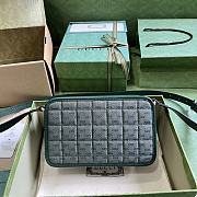 Gucci Mini GG Canvas Shoulder Bag Green 21.5x14x7cm - 2