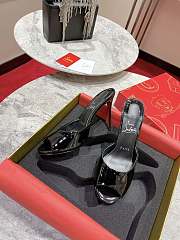 Christian Louboutin Me Dolly 100mm Mules Black Patent - 3