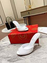 Christian Louboutin Me Dolly 100mm Mules White Patent - 3