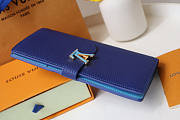 Louis Vuitton LV Vertical Wallet Blue 19.5x10cm - 4