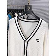 Gucci Wool And Cotton-Blend Cardigan With Patches White - 2