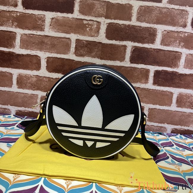 Adidas x Gucci Ophidia Small Black Shoulder Bag 22x22x7cm - 1