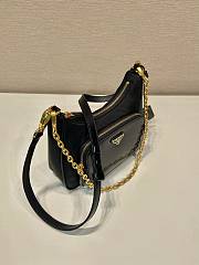 Prada Re-Nylon Brushed Leather Mini Bag 22x19.5x6cm - 5