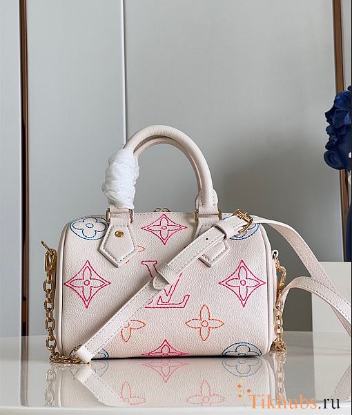 Louis Vuitton LV Speedy Bandouliere 20 White 20.5x13.5x12cm - 1