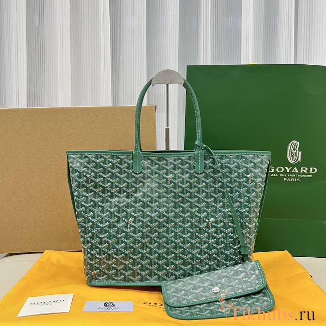 Goyard Anjou PM Bag Tan Green 47x28x15cm - 1