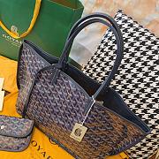 Goyard Anjou PM Bag Tan Navy Blue 47x28x15cm - 5